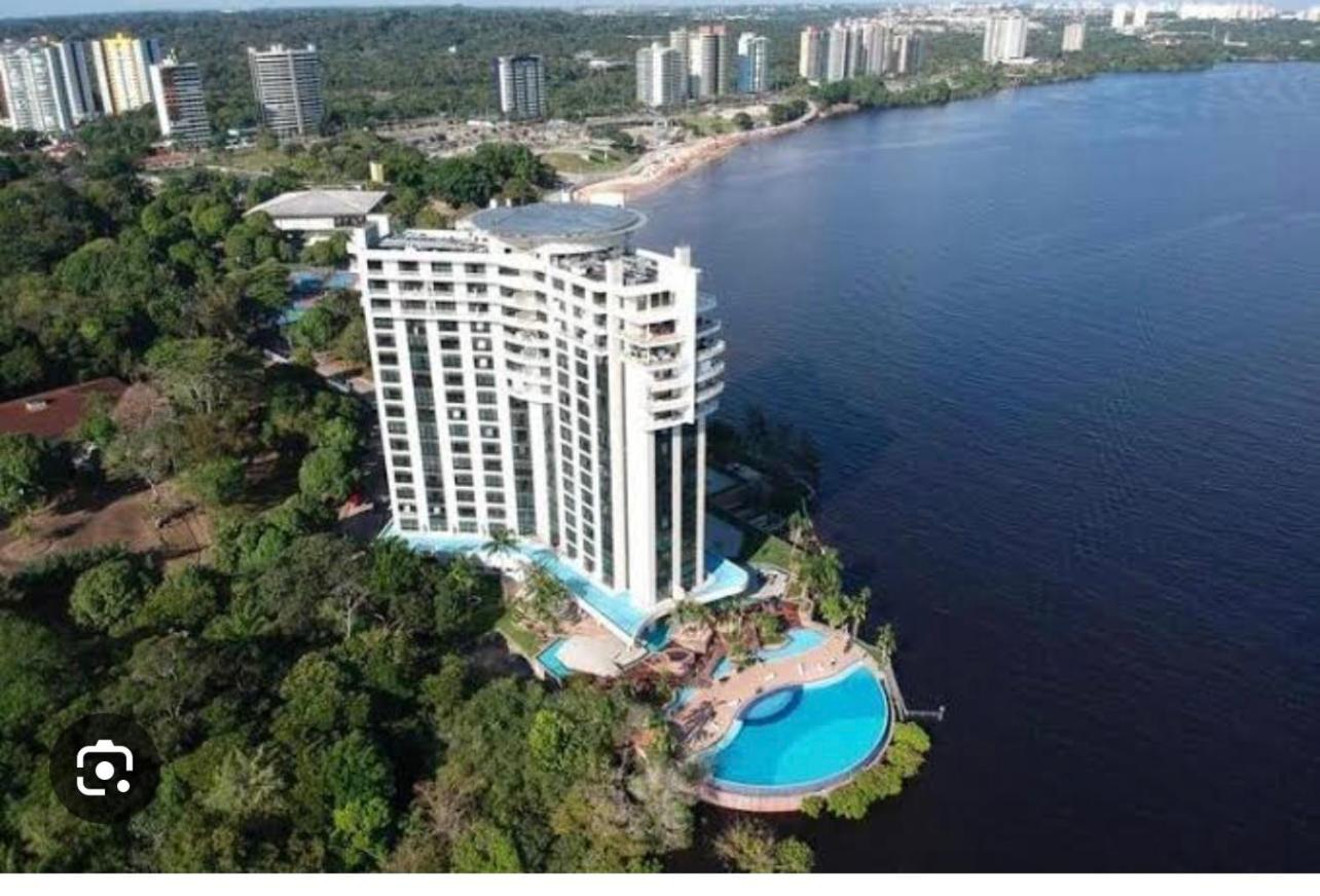 Flat No Condominio Do Edificio Tropical Executive E Residence Com Vista Para O Rio Manaus Bagian luar foto